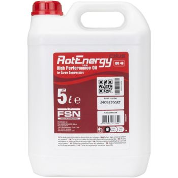 SIP 5L ISO 46 Semi Synthetic Rotary Screw Compressor Oil - L13.5 x W18 x H27.5 cm