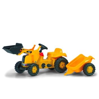 Rolly Kid Caterpillar Tractor with Frontloader and Trailer