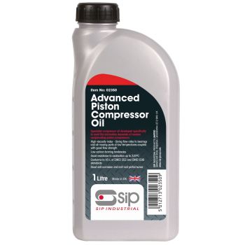 SIP 1ltr Advanced Compressor Oil - L6 x W10.5 x H22 cm