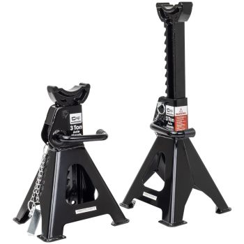 SIP 3 Ton Ratchet Jack Stands - L18 x W20 x H29 cm