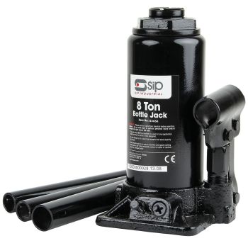 SIP 8 TON Bottle Jack - L12 x W13 x H21 cm