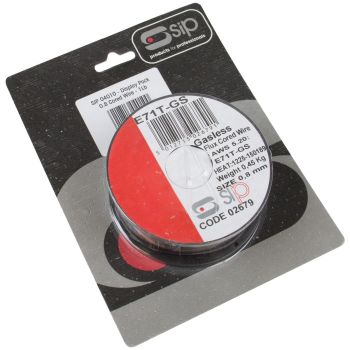 SIP 0.45kg x 0.8mm Flux-Cored Welding Wire Pack - L13 x W5 x H10.5 cm