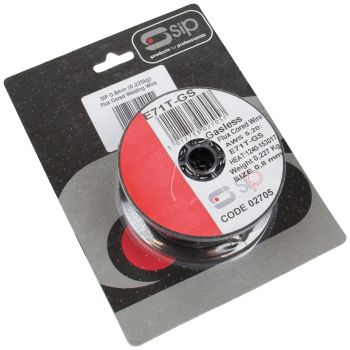 SIP 0.22kg x 0.8mm Flux-Cored Welding Wire Pack - L10 x W10 x H4.5 cm