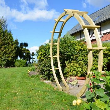 Moongate Garden Double Standard Arch - L246 x W90 x H227 cm - Easy Assembly