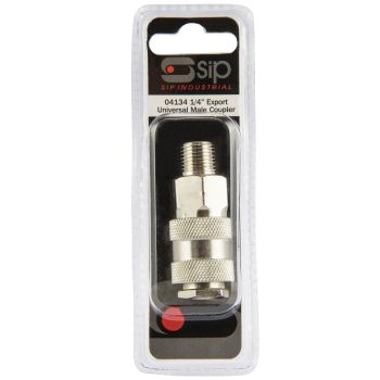 SIP Type 25 Euro Coupler 1/4" BSP Male Thread - L3 x W4.5 x H14 cm