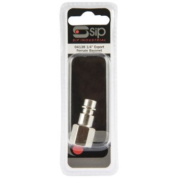 SIP Type 25 Euro Plug Adaptor 1/4" BSP Female Thread - L3 x W4.5 x H14 cm