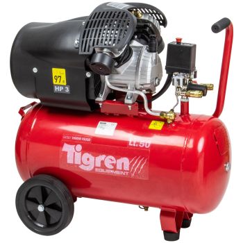 TIGREN V50DD 3HP Direct-Driven Compressor - L75 x W7 x H66.5 cm