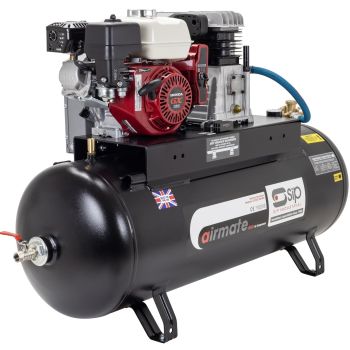SIP ISHP5.5/150ES Industrial Petrol Compressor - L120 x W80 x H102 cm