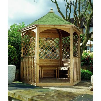 Carleton Shingles - Gazebo (Medium) - L195 x W225 x H265 cm - Green - Floor not included