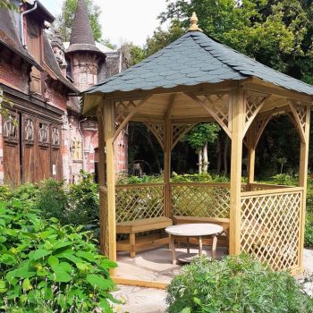 Vivaldi Lite Shingles - Gazebo (Medium) - L195 x W225 x H245 cm - Black - Floor not included