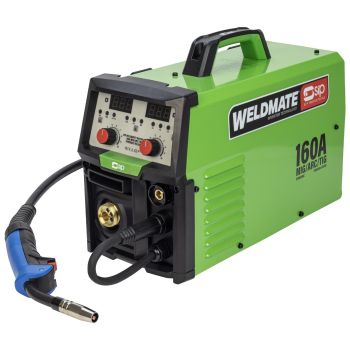 SIP WELDMATE AUTOPLUS 160A MIG/ARC/TIG Synergic Inverter Welder - L42 x W18 x H30 cm