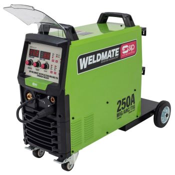 SIP WELDMATE Autoplus 250A MIG/ARC/TIG Synergic Inverter Welder - L88 x W45 x H65 cm