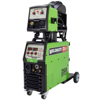 SIP WELDMATE PRO 250A MIG/ARC/TIG Synergic Inverter Welder with Separate Wire Feed - L152 x W86 x H109.5 cm
