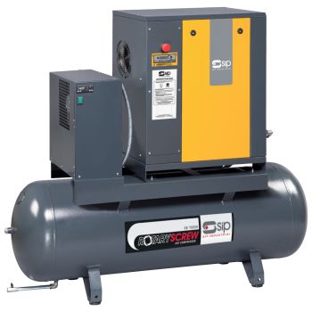SIP RS5.5-10-270BD/RD 270ltr Rotary Screw Compressor with Dryer - L75 x W172 x H168 cm