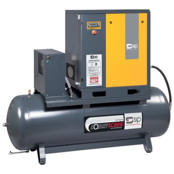 SIP RS08-10-270BD/RD 270ltr Rotary Screw Compressor with Dryer - L75 x W172 x H176 cm
