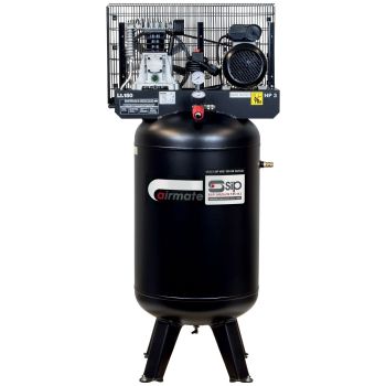 SIP VN3/150-SB 150ltr Vertical Belt Drive Compressor - L76 x W60 x H198 cm