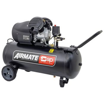 SIP DDVT 3hp 100ltr V-Twin Direct Drive Compressor - L45.5 x W125 x H77 cm