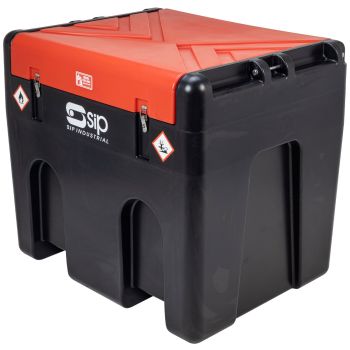 SIP 430ltr Portable Diesel Tank with High-Flow 12v Transfer Pump - L101 x W79 x H88 cm