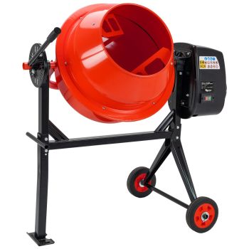 TIGREN 115ltr Electric Cement Mixer - L80 x W120 x H125 cm