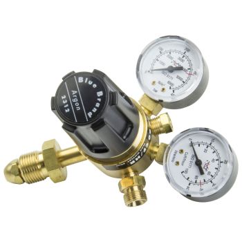 SIP Gas Bottle Regulator with Content Gauges - L9 x W6 x H3 cm