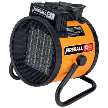 SIP FIREBALL Turbofan 2000 Electric Fan Heater - L16 x W21 x H22 cm