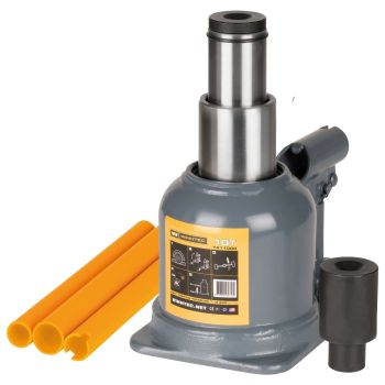 WINNTEC 10 TON Low-Profile Bottle Jack - L25.5 x W14 x H16 cm