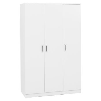 Dakota 3 Door Wardrobe - L48 x W110 x H175 cm - White