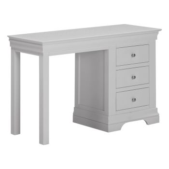 Bordeaux 3 Drawer Dressing Table - L44.5 x W76 x H115 cm - Pebble Grey