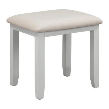 Bordeaux Dressing Table Stool - L39 x W50 x H48 cm - Ivory/Oat