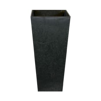Ella Vase - Artstone - L26 x W26 x H49 cm - Black