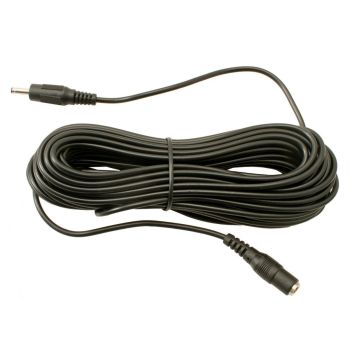 10m DC Power Extensions 1.3mm / 3.5mm Jack - Black