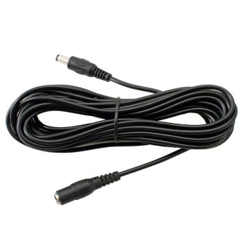 10 Metre DC Power Extension Cable for 12V Cameras 2.1mm - L2 x W16 x H12 cm - Black
