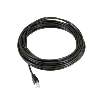 Pre-Cut 10m Cat5E UTP Outdoor Ethernet Network Cable - L15 x W15 x H6 cm - Black