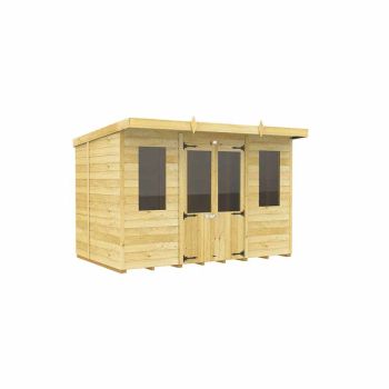 10ft x 6ft Pent Summer House - Wood - L178 x W302 x H201 cm