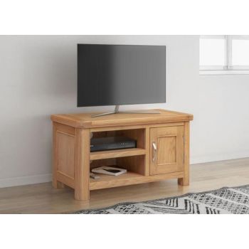 Bologna Small TV Unit - L44 x W90 x H50 cm - Oak