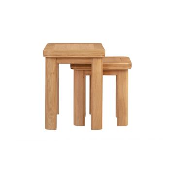 Bologna Nest of Tables - L38 x W58 x H50 cm - Oak