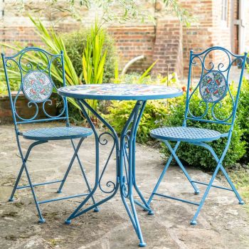 Mosaic Bistro Set 3pc - Blue