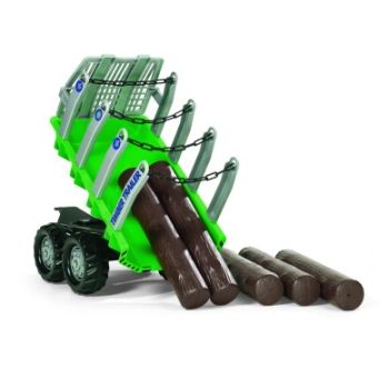 Timber Trailer Green & 5 Logs  
