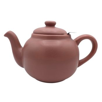 1.5L Teapot - Stoneware/Stainless Steel - L26 x W14.5 x H14.5 cm - Terracotta