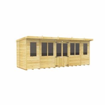 18ft x 6ft Pent Summer House - Wood - L178 x W533 x H201 cm