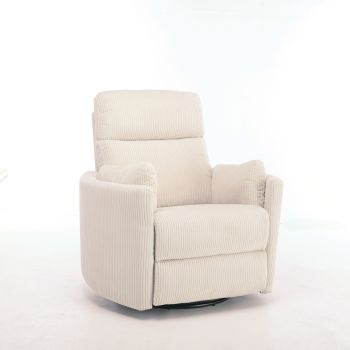 1 Seater Recliner Chair - Electric - L92 x W100 x H106 cm - Assembly Required - Beige