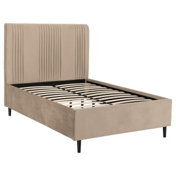 Maine 4 Feet 6 Inches Bed Frame - L207 x W138 x H143.5 cm - Taupe