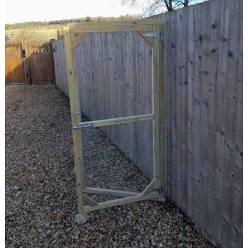 Pressure treated timber framed Aviary DOOR panel - 6' x 3' - with galvanised wire mesh 1/2" X 1/2" - 19 gauge