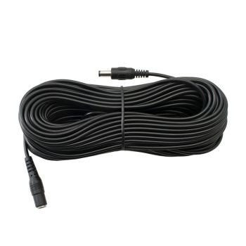 20 Metre DC Power Extension Cable for 12V Cameras 2.1mm - L2 x W17 x H16 cm - Black