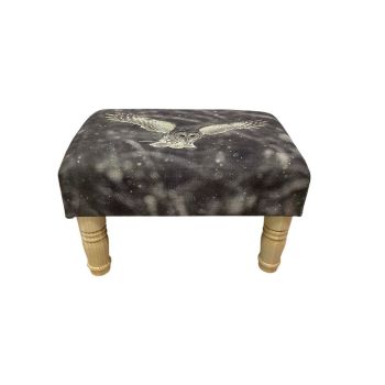 Owl Footstool - Linen - L25 x W45 x H28 cm