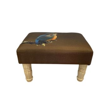 Kingfisher Footstool - Linen - L25 x W45 x H28 cm