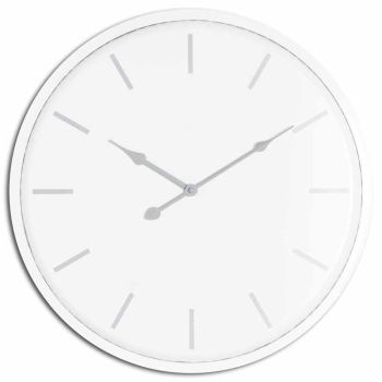 Brandon Wall Clock - Metal - L4 x W49 x H49 cm - White