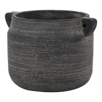 Amalfi Hydria Pot - Ceramic - L18 x W21 x H15 cm - Grey