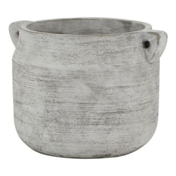 Athena Stone Hydria Pot - Ceramic - L18 x W21 x H15 cm - White