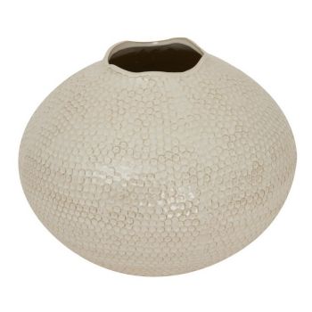 Zaffera Caldron Vase - Ceramic - L37 x W37 x H29 cm - White